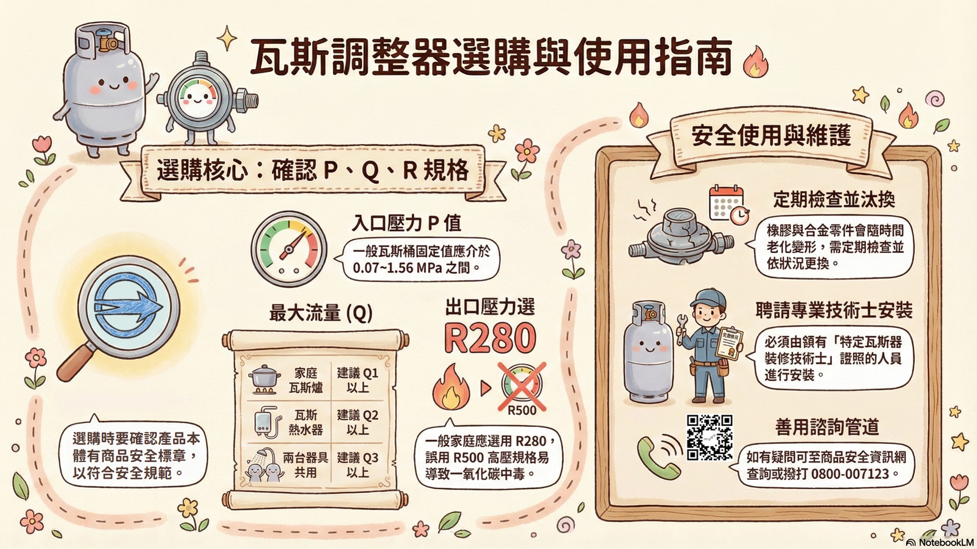 瓦斯調整器選購與使用指南