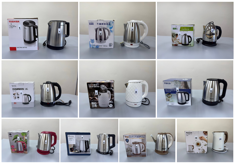 1150302標準局新聞稿【附圖樣品10件】-標準局與消基會共同公布快煮壼檢測結果