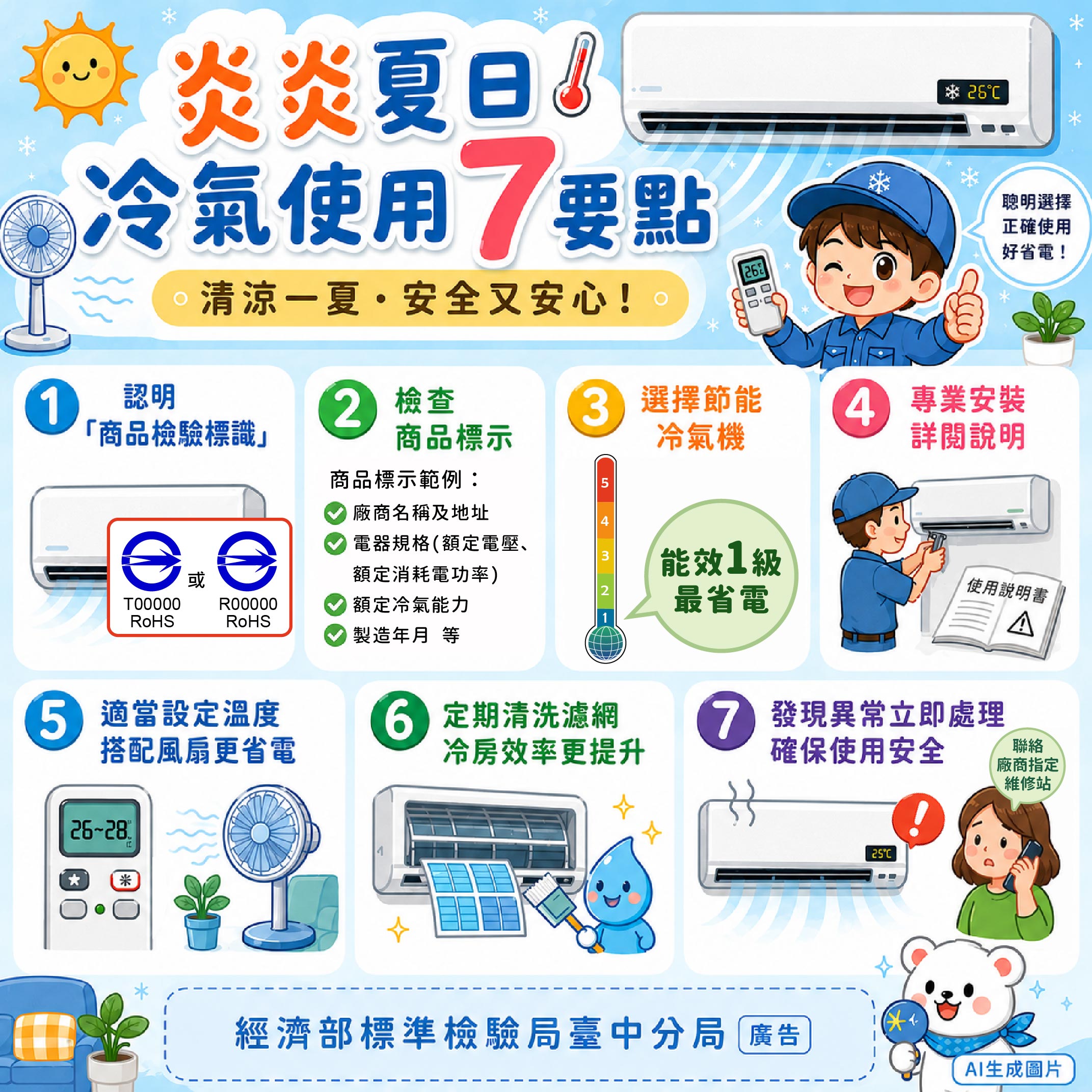 夏至到!冷氣機選得對,清涼又省電!